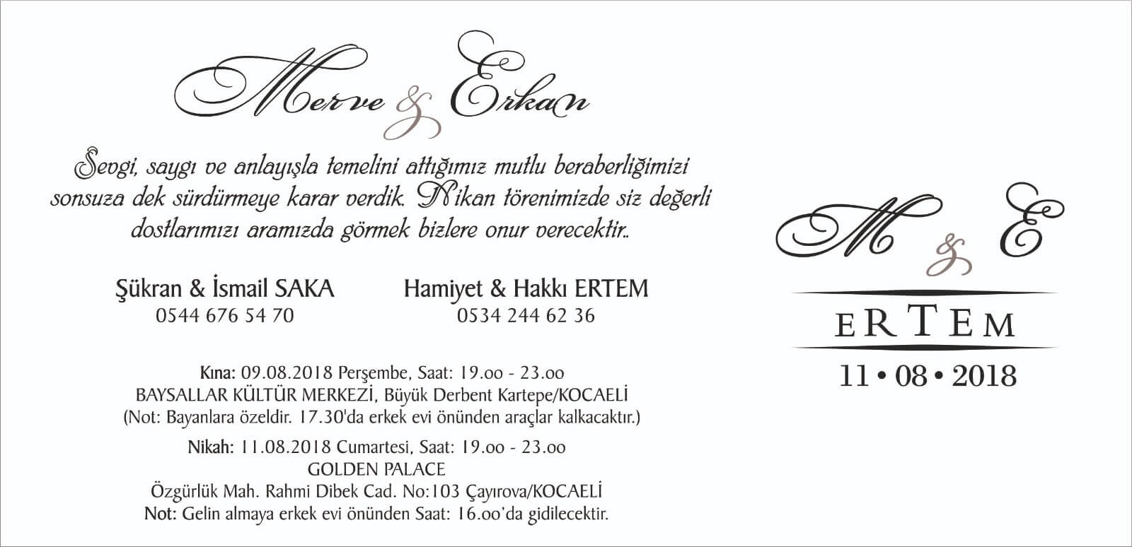 MERVE & ERKAN EVLENİYOR